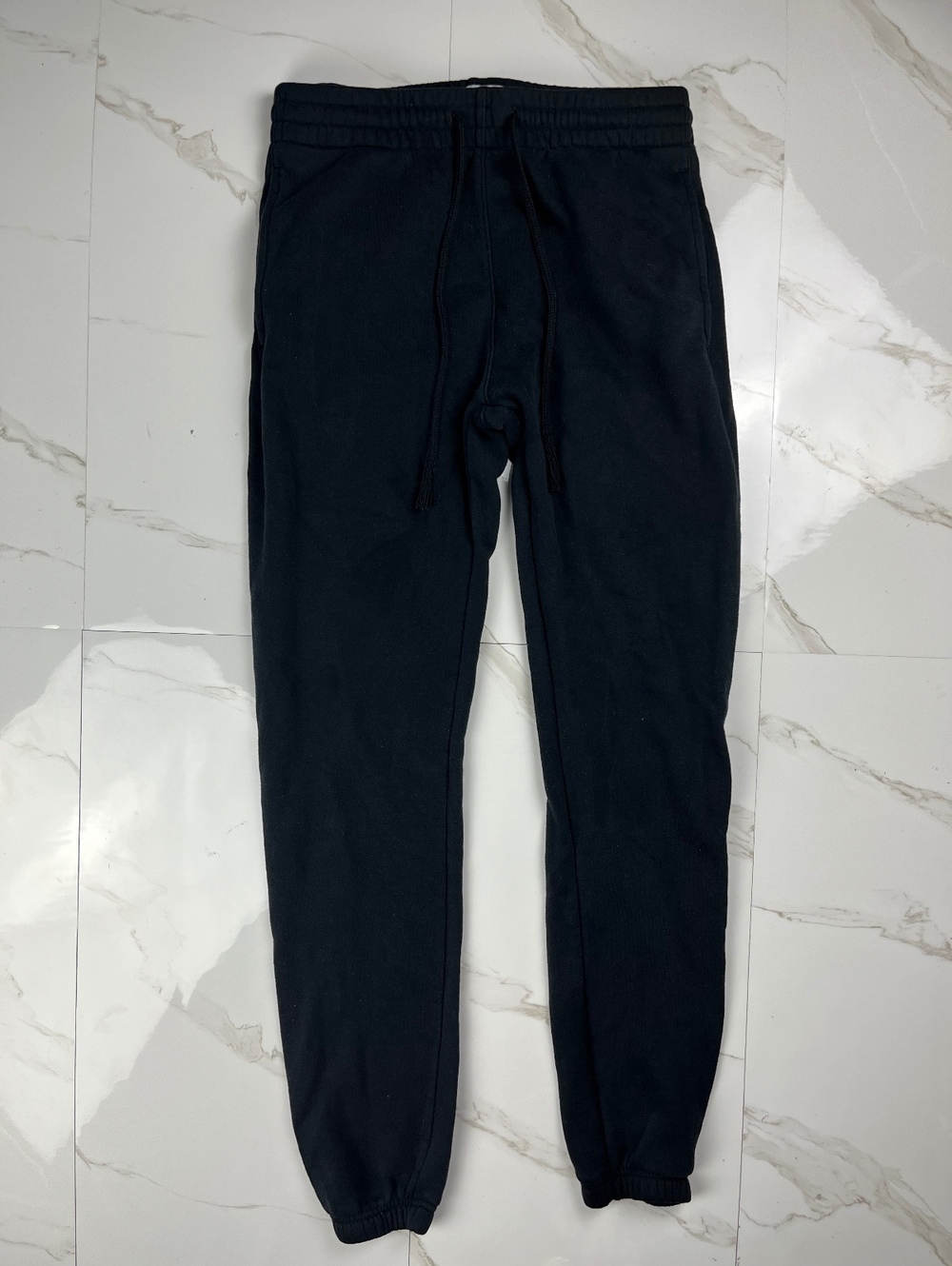 PacSun Black Jogger Sweatpants with Drawstring Waist and Pkt